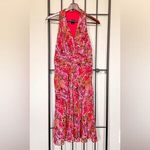 New Directions Floral Chiffon Dress Sz 6